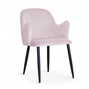 Camel chair, purple, black legs