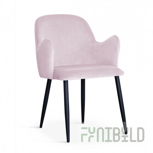 Camel chair, purple, black legs
