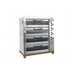 Bakery deck oven HPE-750/4S (stainless steel lining, glass doors)