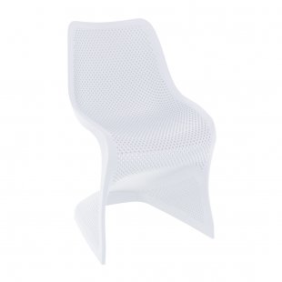 Plastic chair Bloom, white