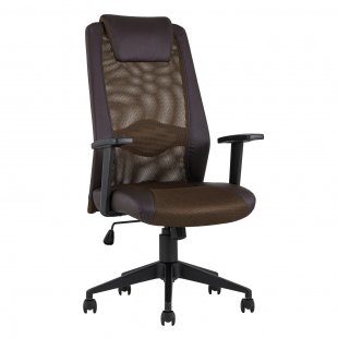 TopChairs Studio office chair, brown