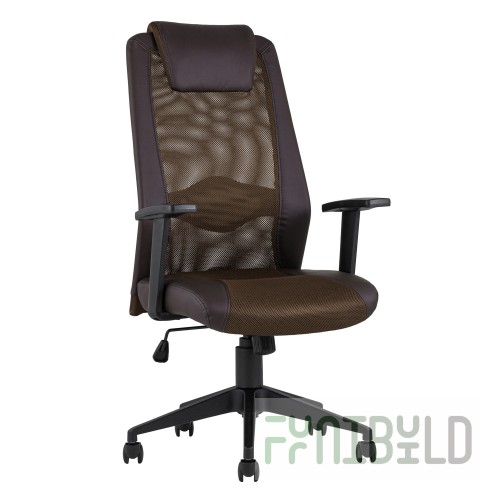 TopChairs Studio office chair, brown