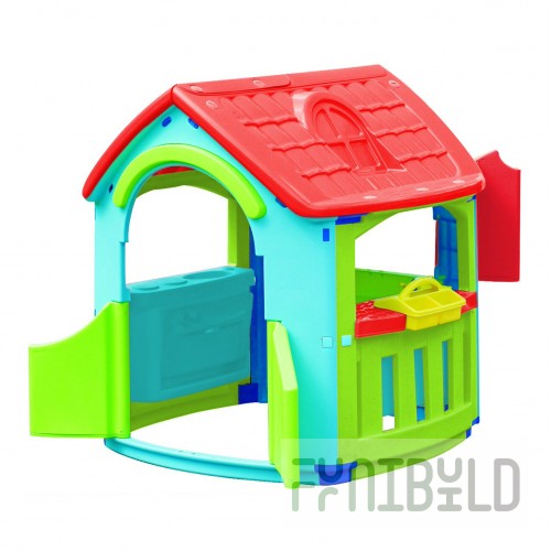 Playhouse with kitchen