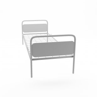 Metal bed Iskra with backrest