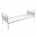Metal bed Iskra with backrest