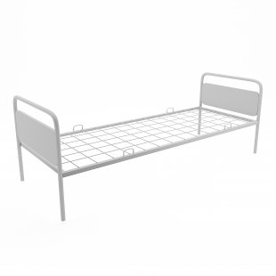 Metal bed Iskra with backrest