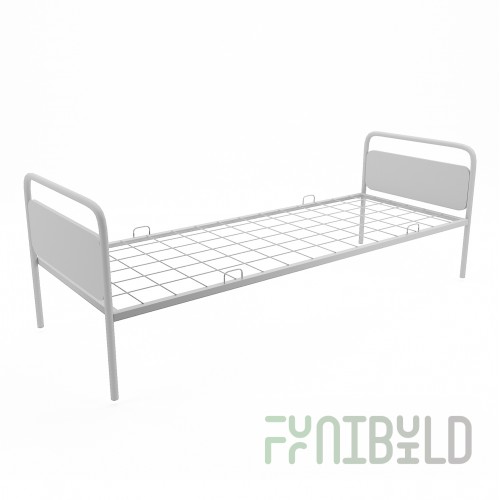 Metal bed Iskra with backrest