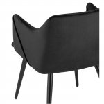 Chair Monarch, black, black legs