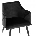 Chair Monarch, black, black legs