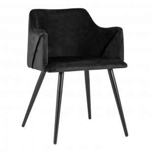 Chair Monarch, black, black legs