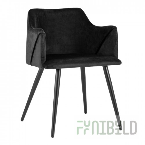 Chair Monarch, black, black legs