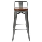 Tolix Soft Bar Stool Silver