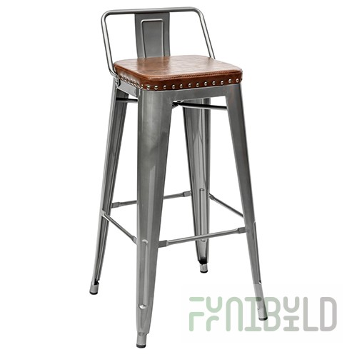 Tolix Soft Bar Stool Silver