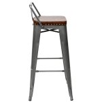 Tolix Soft Bar Stool Silver