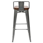 Tolix Soft Bar Stool Silver
