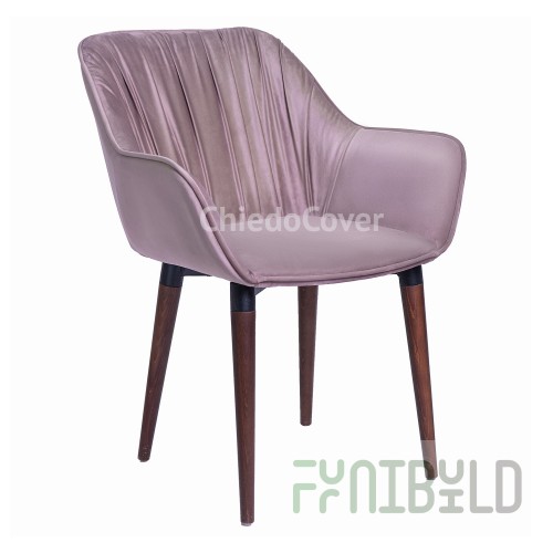 Chair Euphoria, brown legs