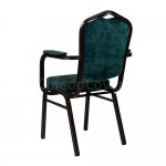 Hit 25mm with armrests, walnut, chenille Palmira