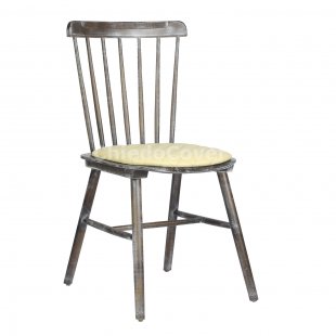 Tucker chair, patina, with beige cushion