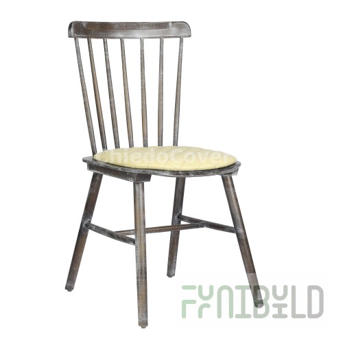 Tucker chair, patina, with beige cushion