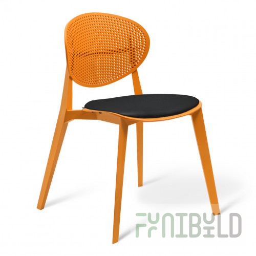 Calgary chair orange, black