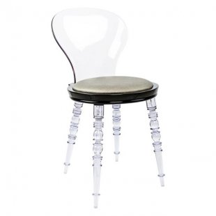 Chair Babel, black with grey insert