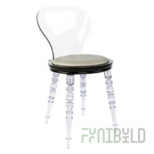 Chair Babel, black with grey insert