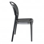 Chair transparent Siesta Contract black