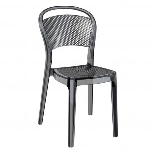 Chair transparent Siesta Contract black