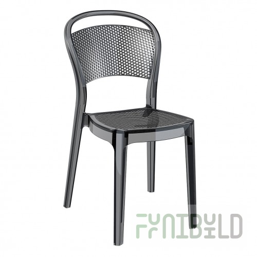 Chair transparent Siesta Contract black