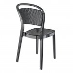 Chair transparent Siesta Contract black
