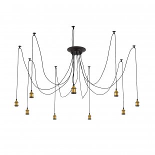 Ceiling chandelier Citilux Edison Wenge + Bronze