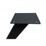X-shaped table support in Loft style - black