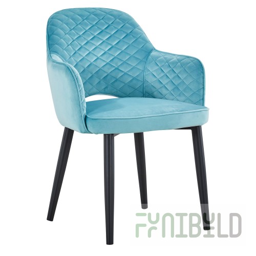 Chair Venus diamond velvet mint
