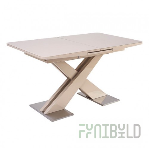 Conti table, beige gloss