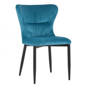 Lillian chair, dark turquoise velvet