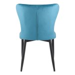 Lillian chair, dark turquoise velvet