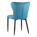 Lillian chair, dark turquoise velvet
