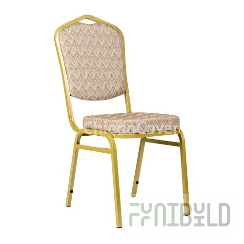 Chair Hit 20mm - gold, Zigzag beige