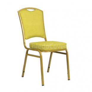 Chair Patrick 20mm - gold, light green matting