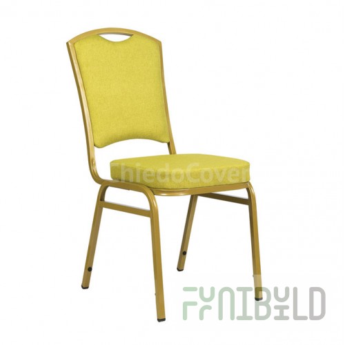 Chair Patrick 20mm - gold, light green matting