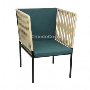 Green chair cushion