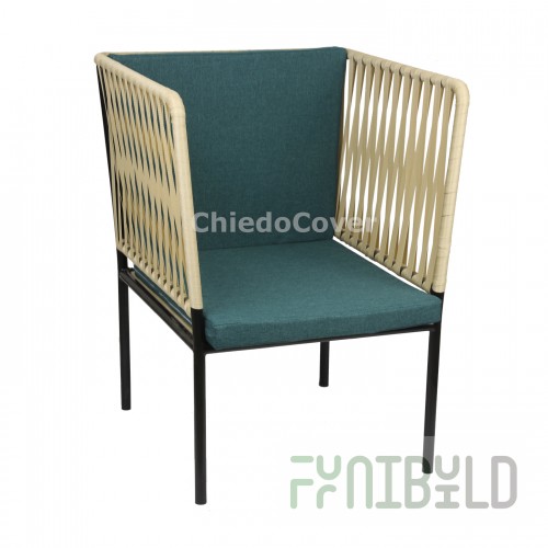 Green chair cushion