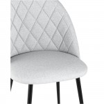 Chair Marcel microvelour light gray