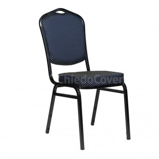 Chair Hit 20mm - antique silver, blue crown