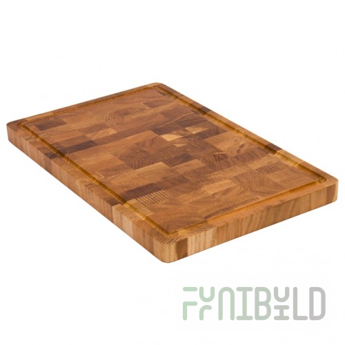 Oak end grain cutting board Quadro