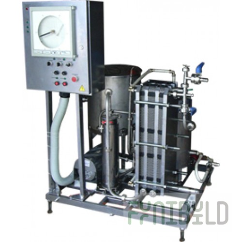 Equipment set for pasteurization (flow pasteurizer-milk cooler) IPKS-013-500