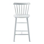 Tucker Bar Stool, Light Gray Wooden