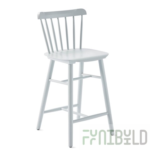 Tucker Bar Stool, Light Gray Wooden