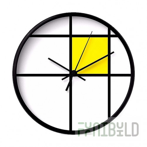Wall clock Piet Mondrian