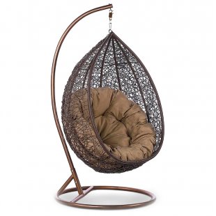 Hanging chair Ckyne made of artificial rattan
